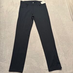 Stylus Slim Fit 5-Pocket Flat Front Pants, Blue Nights - Size 32X34